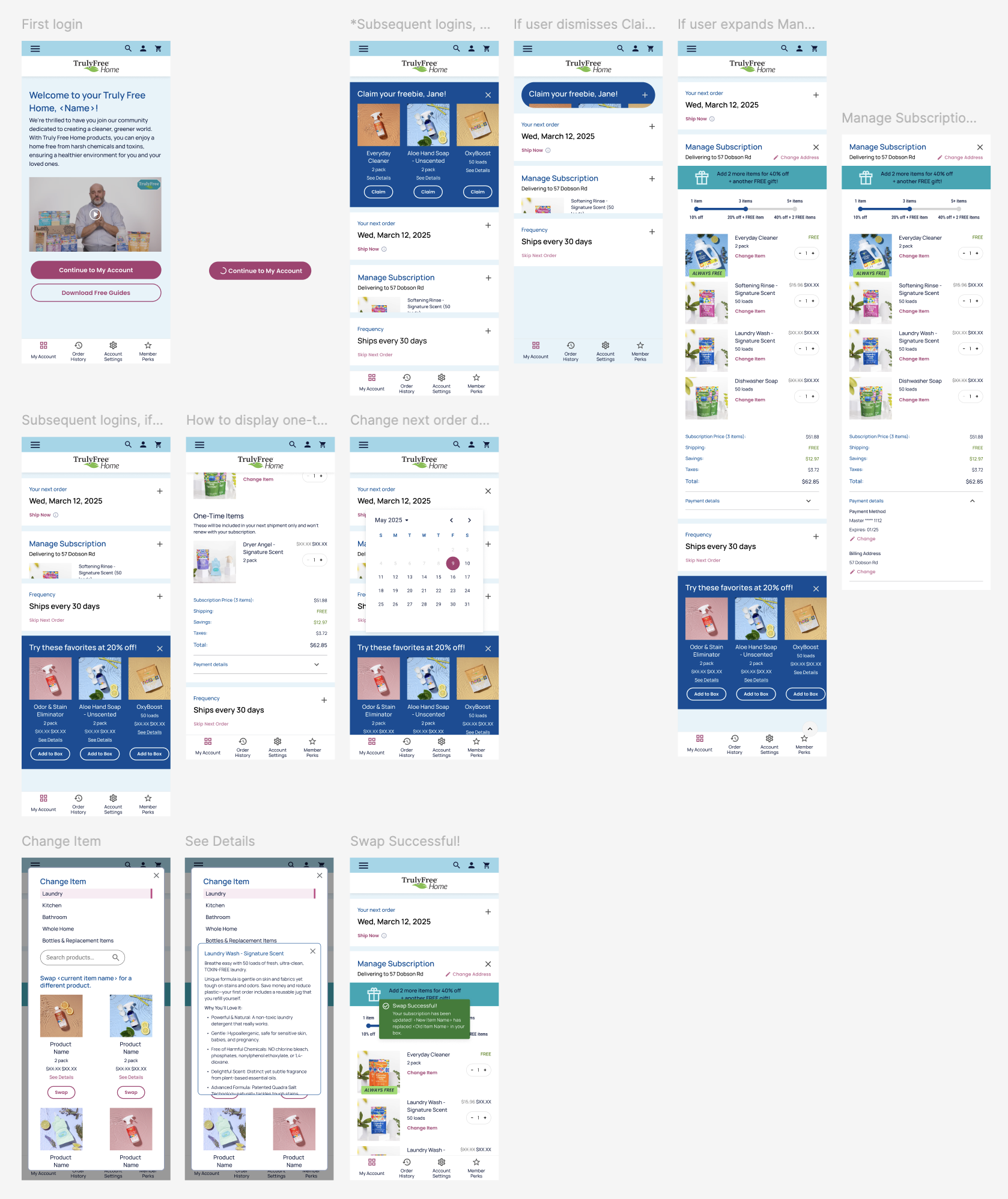 New Member Portal flow